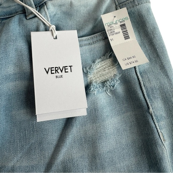 Vervet by Flying Monkey Olivia Wide Leg High Waisted Jeans Size 31 NWT - Picture 8 of 14